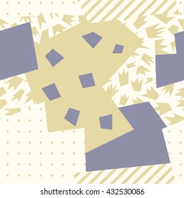 Seamless pattern with abstract geometric shapes 2