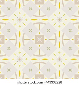 Seamless pattern with abstract geometric shapes