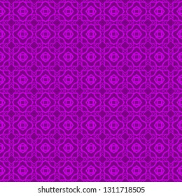 Seamless Pattern With Abstract Geometric Style. Repeating Sample Figure And Line. Vector illustration. Purple color.