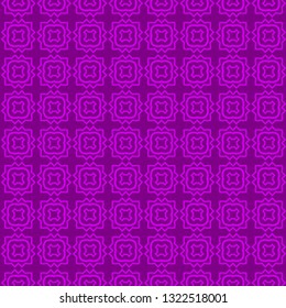 Seamless Pattern With Abstract Geometric Style. Repeating Sample Figure And Line. Vector illustration. Purple color.