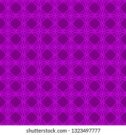Seamless Pattern With Abstract Geometric Style. Repeating Sample Figure And Line. Vector illustration. Purple color.