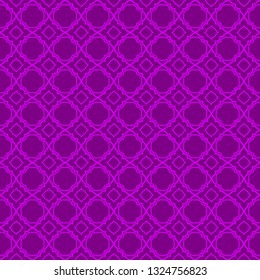 Seamless Pattern With Abstract Geometric Style. Repeating Sample Figure And Line. Vector illustration. Purple color.