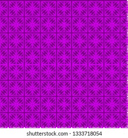 Seamless Pattern With Abstract Geometric Style. Repeating Sample Figure And Line. Vector illustration. Purple color.