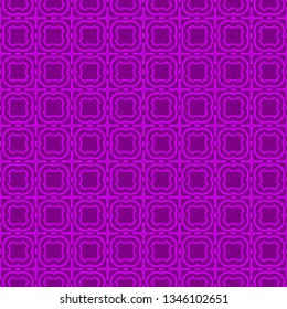 Seamless Pattern With Abstract Geometric Style. Repeating Sample Figure And Line. Vector illustration. Purple color.