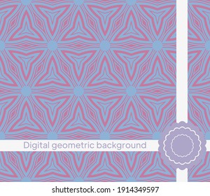 Seamless Pattern With Abstract Geometric Style. Repeating Sample Figure And Line. Vector illustration.