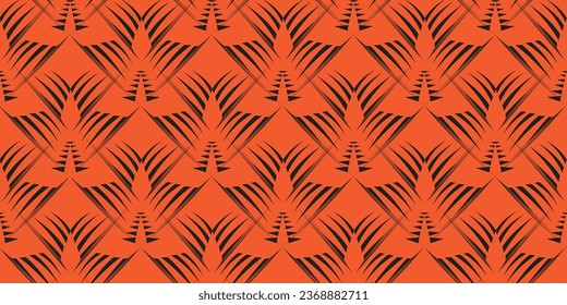 Seamless pattern of abstract geometric texture. Modern fabric ornament. Textile pattern design. Vector illustration