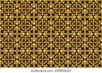 Seamless pattern with abstract geometric, traditional style, vintage decoration illustration vector
