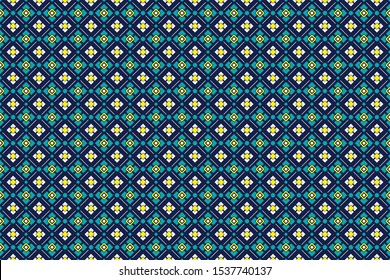 Seamless pattern with abstract geometric vector