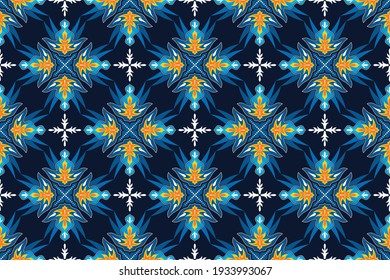 Seamless pattern with abstract geometric vector