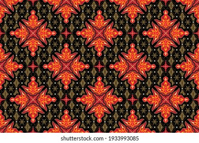Seamless pattern with abstract geometric vector