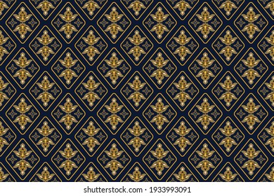 Seamless pattern with abstract geometric vector