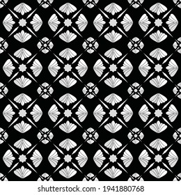 Seamless pattern with abstract geometric vector