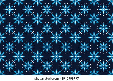 Seamless pattern with abstract geometric vector