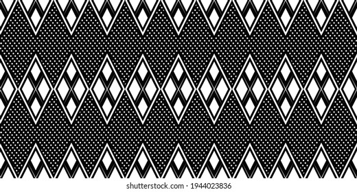 Seamless pattern with abstract geometric vector
