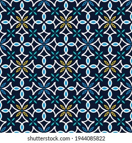 Seamless pattern with abstract geometric vector