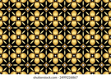 Seamless pattern with abstract geometric vector
