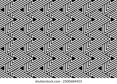 Seamless pattern with abstract geometric vector, Simple batik motif, Indonesian Batik Motif