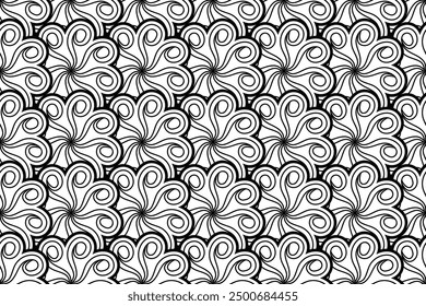 Seamless pattern with abstract geometric vector, Simple batik motif, Indonesian Batik Motif