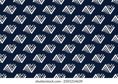 Seamless pattern with abstract geometric vector, Simple batik motif, Indonesian Batik Motif