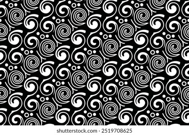 Seamless pattern with abstract geometric vector