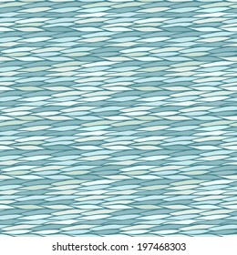 Seamless pattern with abstract geometric waves ornament. Vector illustration