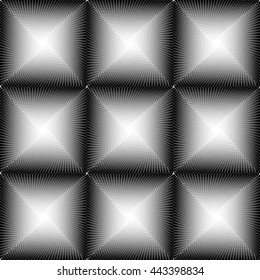 Seamless pattern. Abstract geometrical background.Regularly repeating elegant tileswith visual effect , rhombus. Vector element of graphical design.