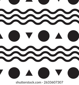 seamless pattern abstract geometrical design element