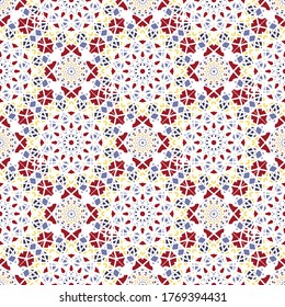 Nahtloses Muster mit abstrakten geometrischen Elementen.