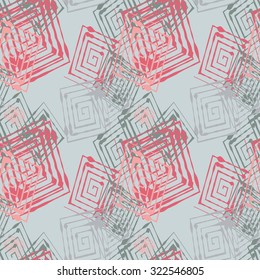 Seamless pattern with abstract geometrical elements. Seamless colorful spirals. Stylish texture for different design uses.