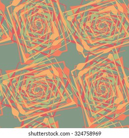 Seamless pattern with abstract geometrical elements. Seamless colorful spirals. Stylish texture for different design uses.