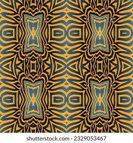 Seamless pattern with abstract geometrical ornament. Textile rapport.
