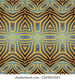 Seamless pattern with abstract geometrical ornament. Textile rapport.