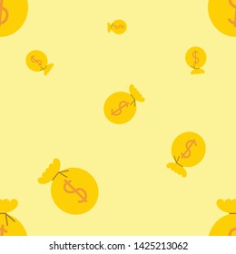 Seamless Pattern abstract gradient background Dynamic shapes composition