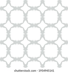 Seamless pattern. Abstract gray lattice. Fictional figures.