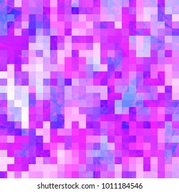 Seamless pattern of the abstract grunge style. Pink and blue