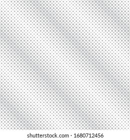 Seamless pattern. Abstract halftone background. Modern stylish texture. Repeating grid with dots and rhombuses of the different size. Gradation from bigger to the smaller Vector element graphic design