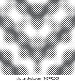 Seamless pattern. Abstract halftone background. Modern stylish texture. Repeating zigzag dotted grid. Vector element graphic design