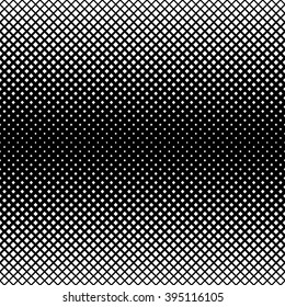 Seamless pattern. Abstract halftone background. Modern stylish texture. Repeating monochrome grid with rhombuses of the different size. Vector element graphic design