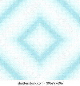 Seamless pattern. Abstract halftone background. Modern stylish texture. Repeating rhombus dotted grid. Vector element graphic design