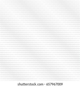 Seamless pattern. Abstract halftone background. Modern stylish texture. Repeating diagonal tiled grid with geometric flowers of the different size. Vector contemporary design