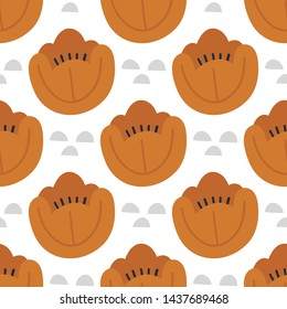 Seamless pattern with abstract hand drawn flowers and leaves on a white background. Vector design for wrapping paper, textile. 