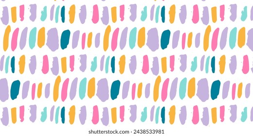 Seamless Pattern Abstract Hand Drawn Background with shapes