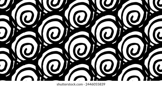 Fondo Abstractas dibujado a mano sin costura del patrón con las Formas