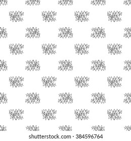 Seamless pattern of  abstract hand made doodle vector 