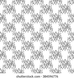 Seamless pattern of  abstract hand made doodle vector 