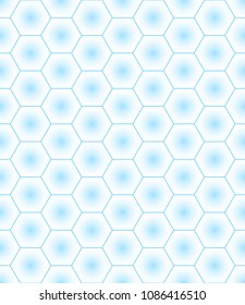 Seamless pattern of the abstract hexagonal gradient elements