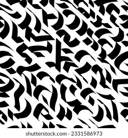 Seamless pattern with abstract hieroglyphs, signs. Vector modern background for your project in the style of hieroglyphs.