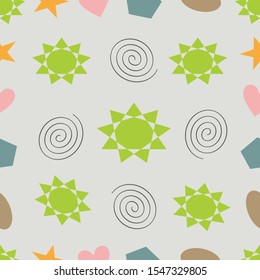 seamless pattern of abstract images