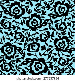 Seamless pattern, abstract images of flowers, drawing hands, paper, textile, fabric, wrapper, wallpaper, vector.