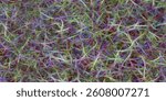 Seamless pattern of abstract intertwined tree branches.